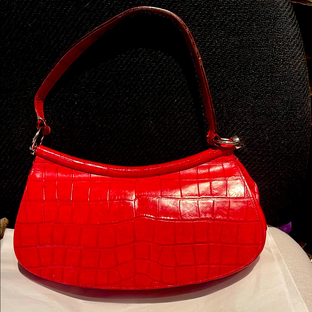 Escada Crocodile-Embossed Women's Bag